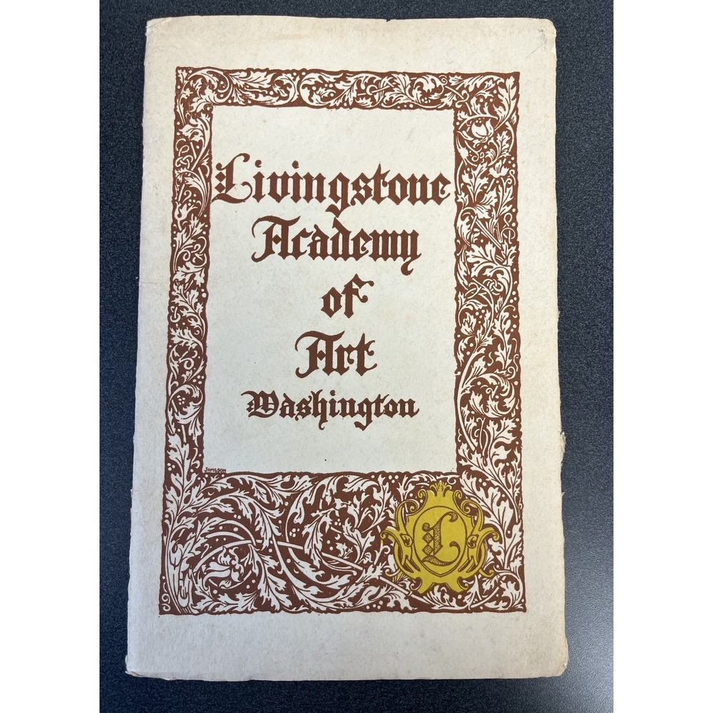 Livingstone Academy of Art Washington DC 1931 Booklet of Student Works